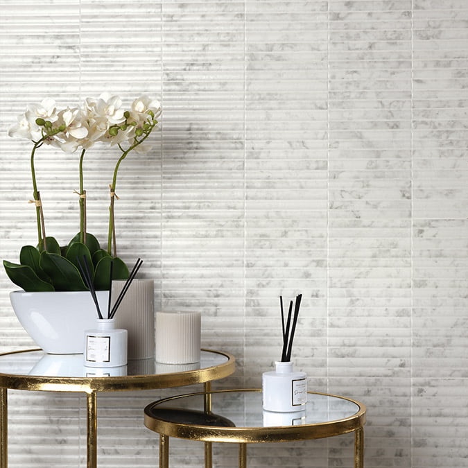 Stonehouse Studio Matteo Marble Effect Fluted Wall Tiles - 150 x 300mm — photo 5 of 5